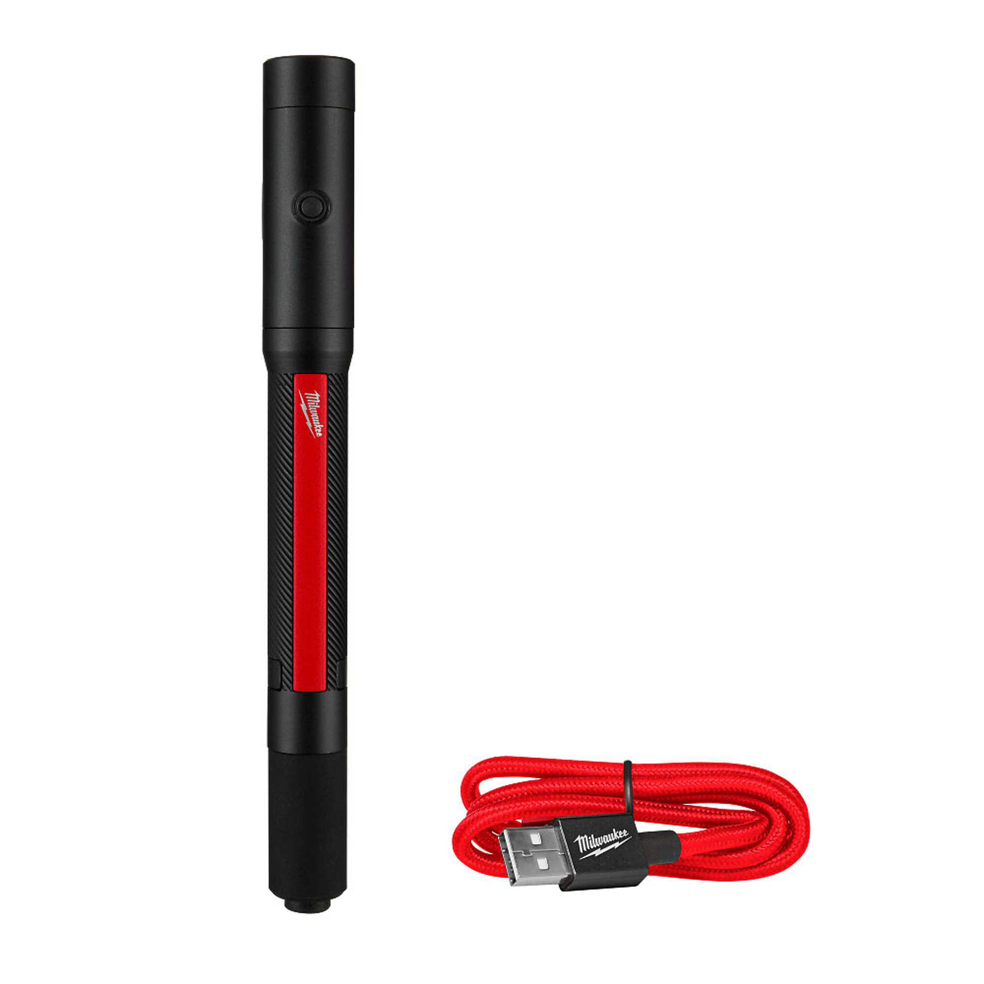 Milwaukee 250-Lumen Rechargeable Penlight with Laser, 6-1/4in.L, Model# 2010R